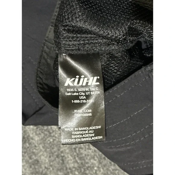 Kuhl Mens Chino Pants 30x32 Dark Grey Nylon Blend Hiking Zipper Pockets Trail - Picture 6 of 8